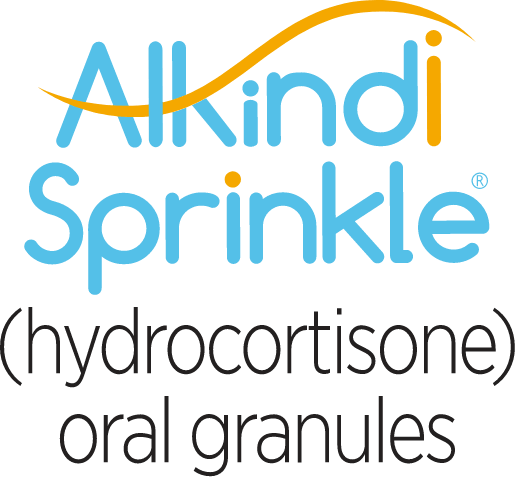 ALKINDI SPRINKLE hydrocortisone oral granules for pediatric adrenal insufficiency logo—available in 0.5mg, 1mg, 2mg, and 5mg strengths